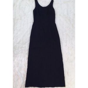 Long Sleeveless Black Choir Dress